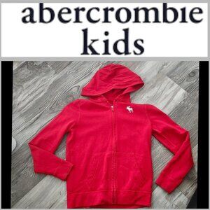 abercrombie kids Red Zip Up Hoodie Boys Size 11/12